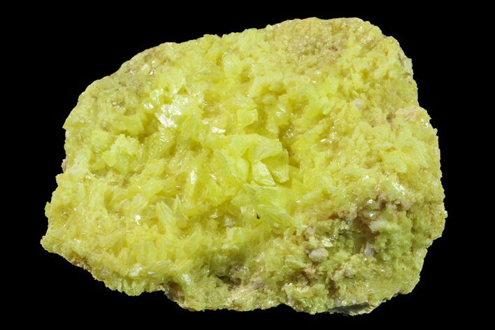 Yellow Sulfur Crystals on Matrix - Steamboat Springs, Nevada #154361